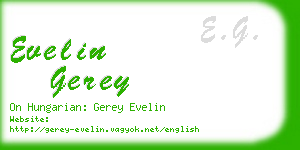 evelin gerey business card